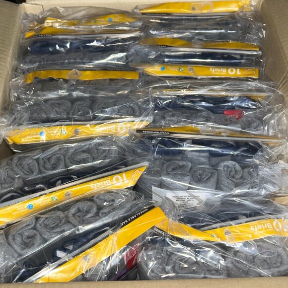 Hanes Girls’ Tagless Briefs – LOT 82 - 240 pcs – 24 packs (10 ea) – Sz 4 - Picture 2 of 3